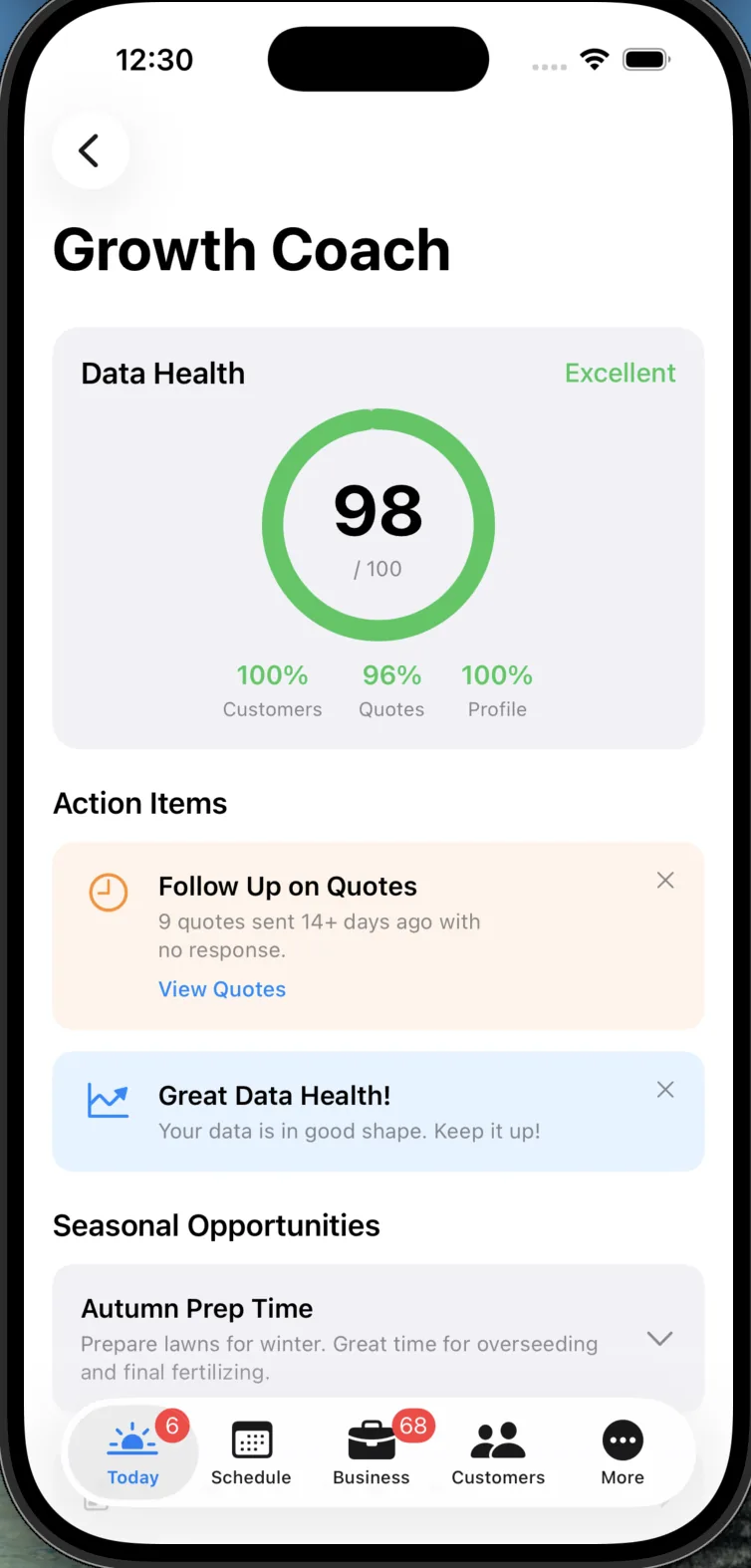 AI photo analysis with job insights and upsell suggestions